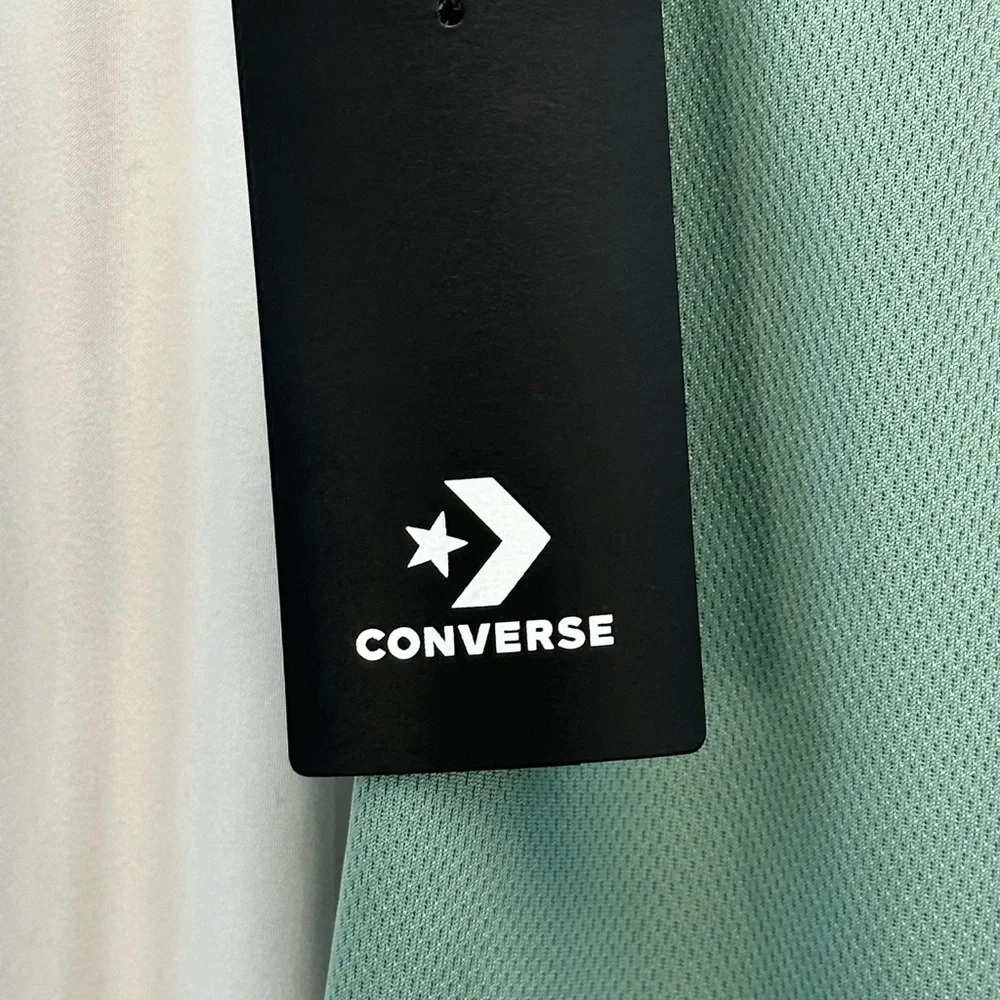 Converse Boys Drawstring Elastic Waist Active Shorts - Jade Green - size Small